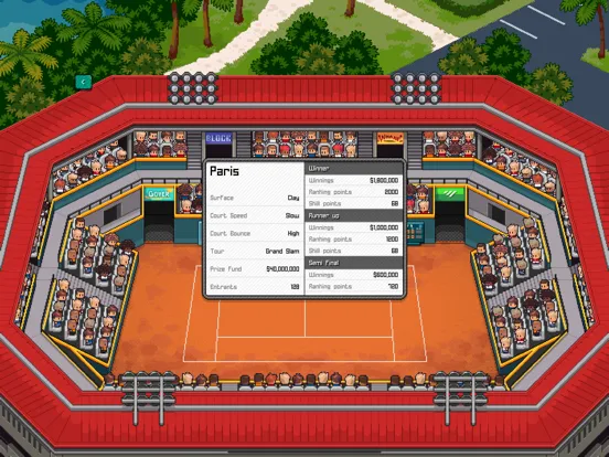 Captures d'écran de Pixel Pro Tennis iPad 