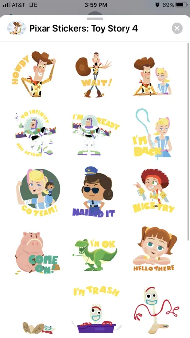 Capturas de pantalla de Pixar Stickers: Toy Story 4