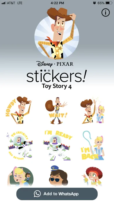 Capturas de pantalla de Pixar Stickers: Toy Story 4