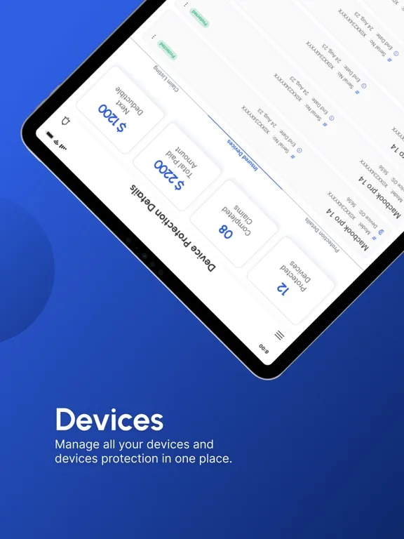 Fixtrack Device Management iPad  سکرین شاٹس