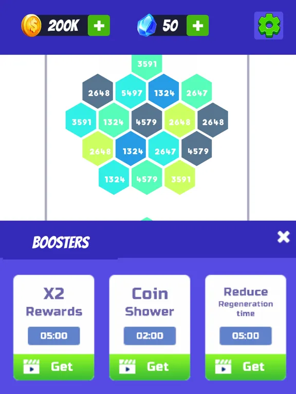 Tangkapan layar Brick Breaker : Idle Smasher iPad 