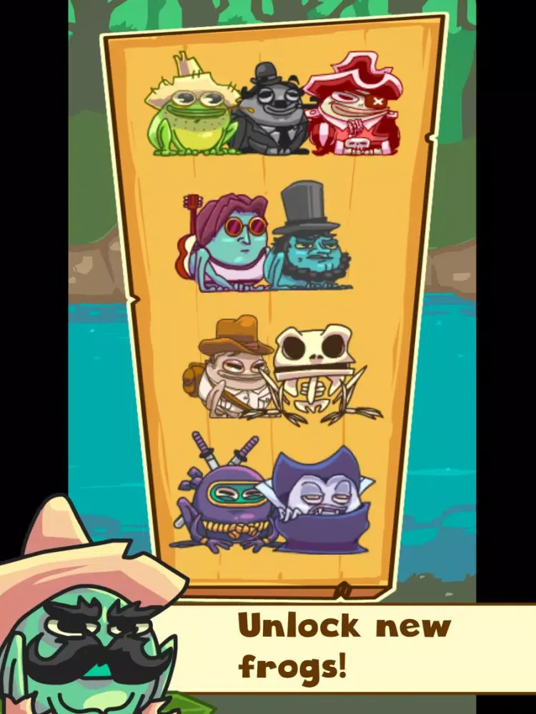 Tangkapan layar Hillbilly Frog iPad 