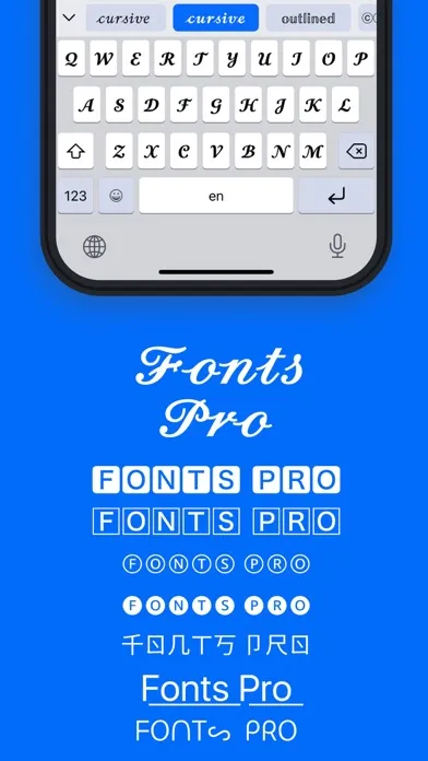 Скриншоты Keyboard Fonts Pro
