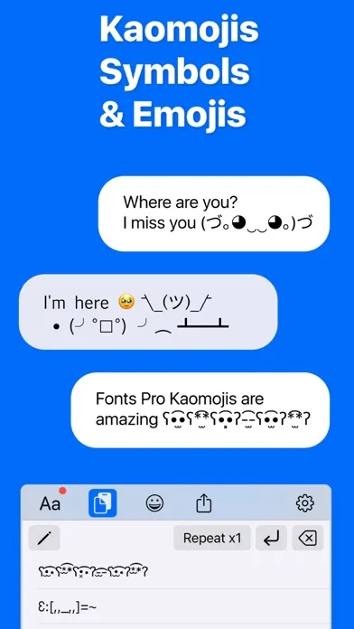 Скриншоты Keyboard Fonts Pro