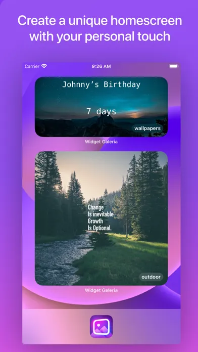 Galeria | Custom Widgets Ekran Görüntüleri