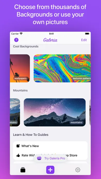 Galeria | Custom Widgets Ekran Görüntüleri