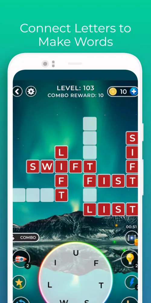 ภาพหน้าจอของ Connect Words Game Play