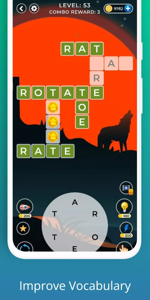 ภาพหน้าจอของ Connect Words Game Play