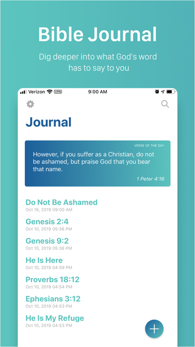Contemplations - Bible Journal Screenshots