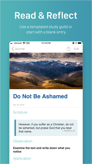 Contemplations - Bible Journal Screenshots