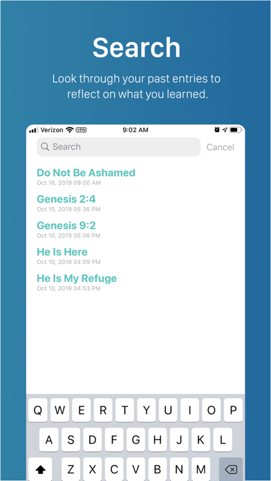 Contemplations - Bible Journal Screenshots