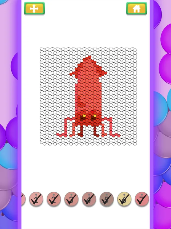 Sequin Sim - Colors by Number iPad  Screenshots