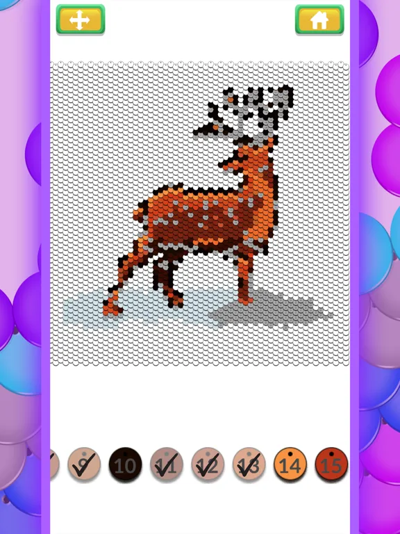 Sequin Sim - Colors by Number iPad  Screenshots