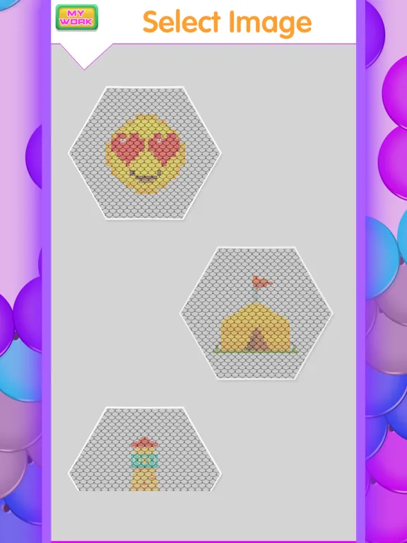 Sequin Sim - Colors by Number iPad  Screenshots