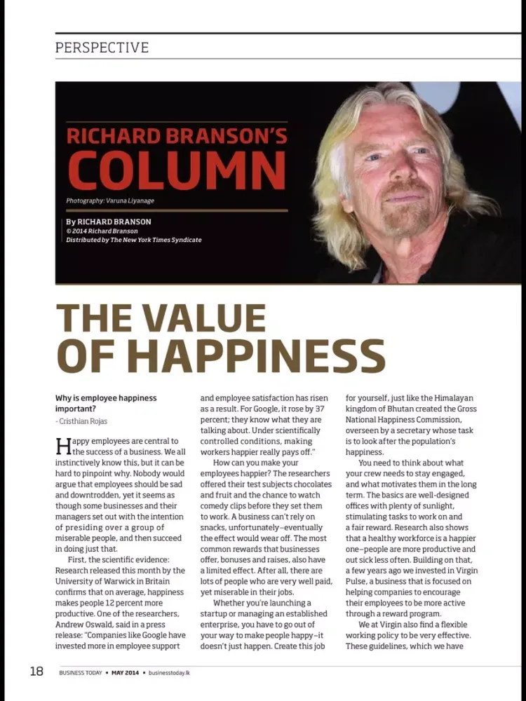 Capturas de tela do Business Today Mag iPad 