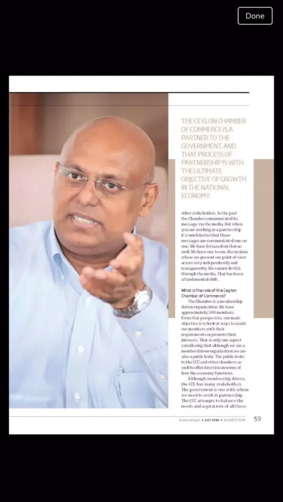 Capturas de tela do Business Today Mag