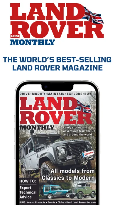 Tangkapan skrin Land Rover Monthly