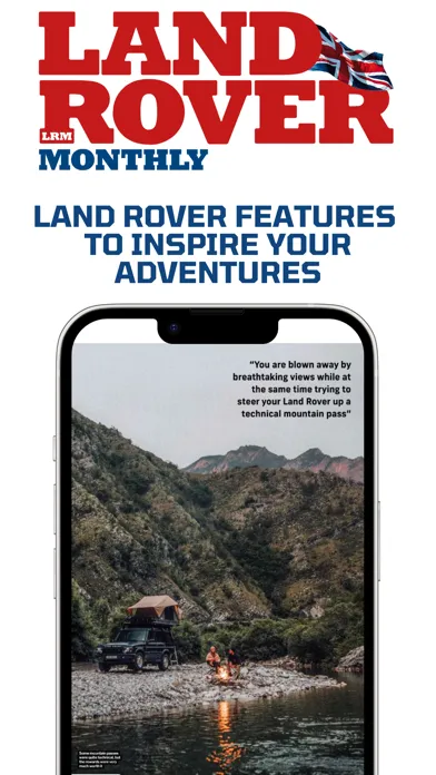 Tangkapan skrin Land Rover Monthly