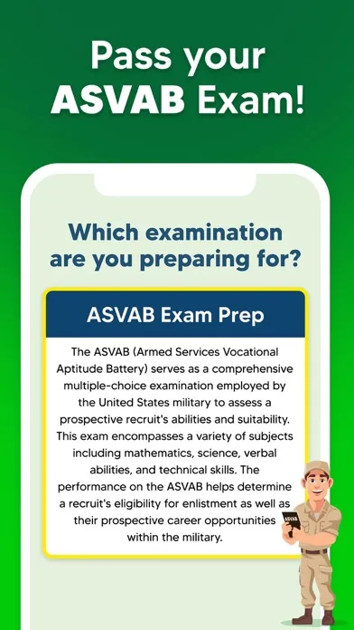 Zrzuty ekranu ASVAB Practice Prep Test 2024