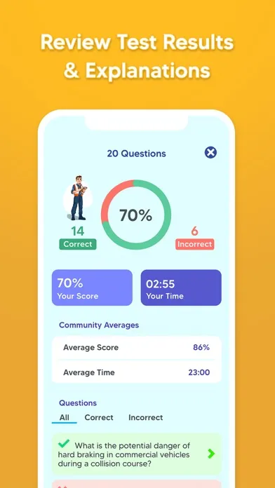 Ảnh chụp màn hình của CDL Prep Test Practice 2024