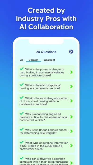 Ảnh chụp màn hình của CDL Prep Test Practice 2024