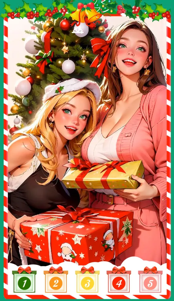 Capturas de pantalla de Christmas girl color by number
