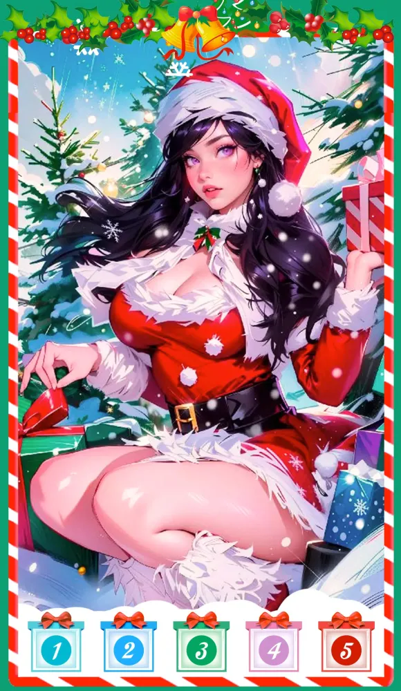 Capturas de pantalla de Christmas girl color by number