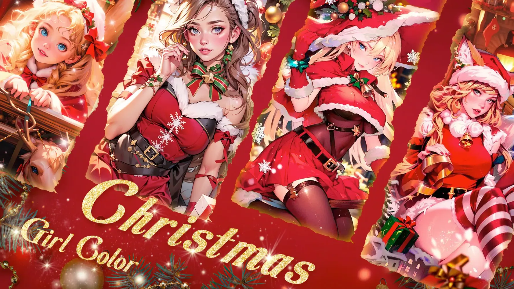 Capturas de pantalla de Christmas girl color by number