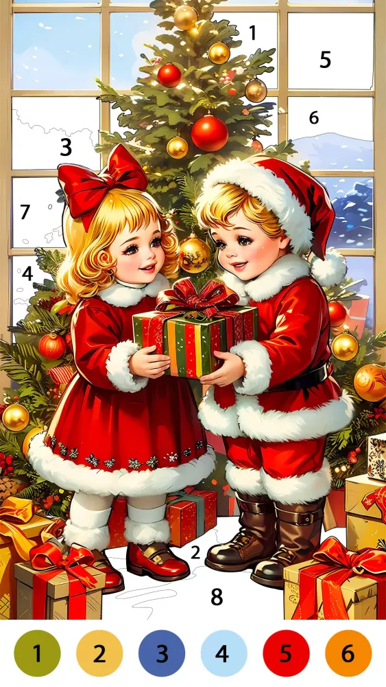 Christmas Cute Coloring Game Screenshots