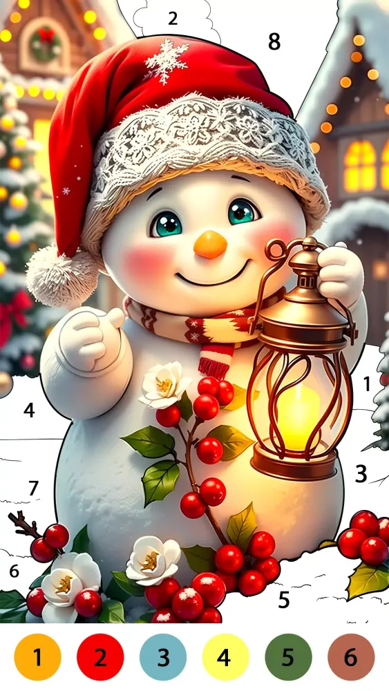 Christmas Cute Coloring Game Screenshots