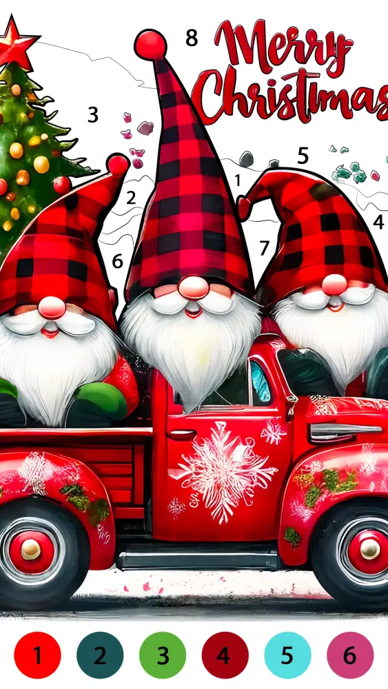 Christmas Cute Coloring Game Screenshots
