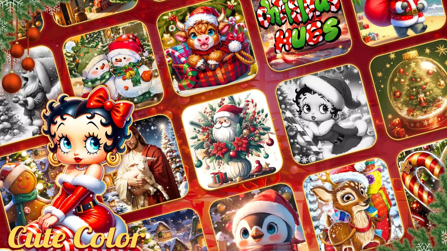 Christmas Cute Coloring Game Screenshots