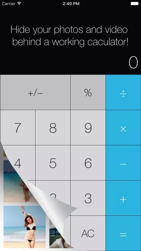 Calculator Photo Vault - Private photo & video スクリーンショット