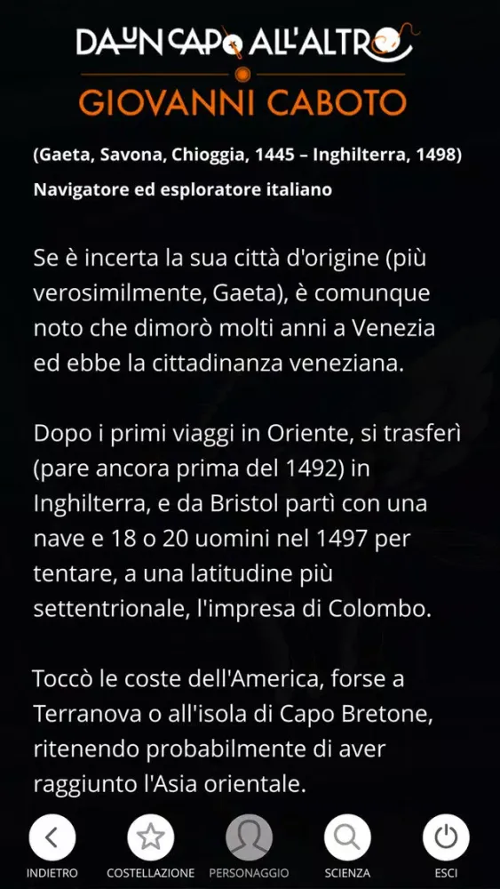 Capturas de tela do Da un capo all'altro