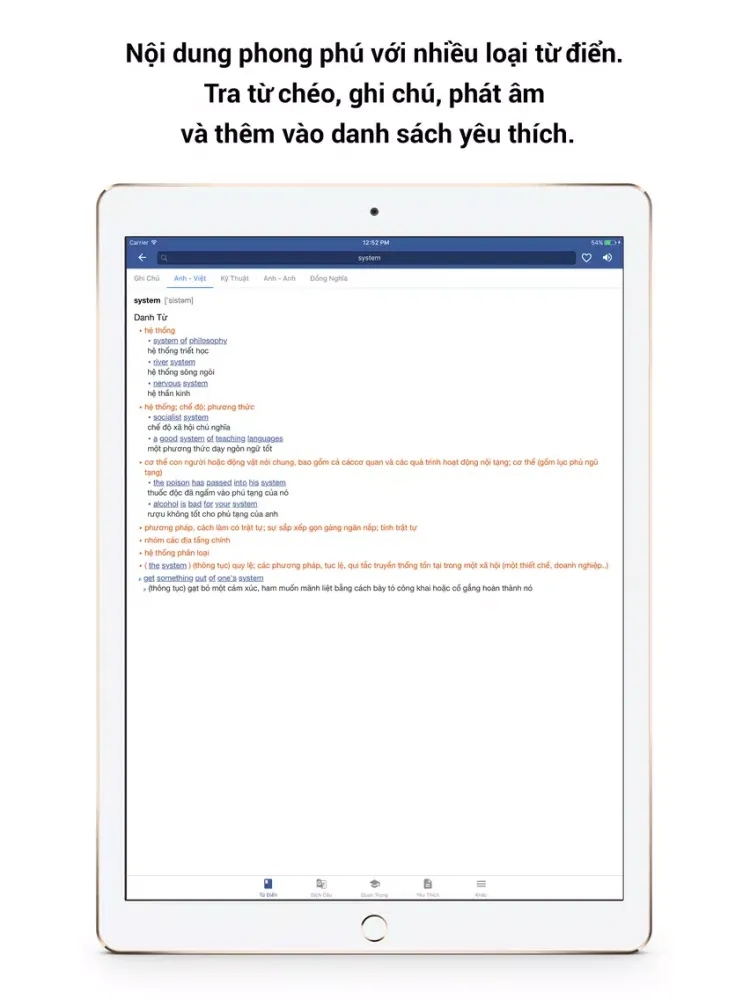 Zrzuty ekranu English Vietnamese Dictionary iPad 