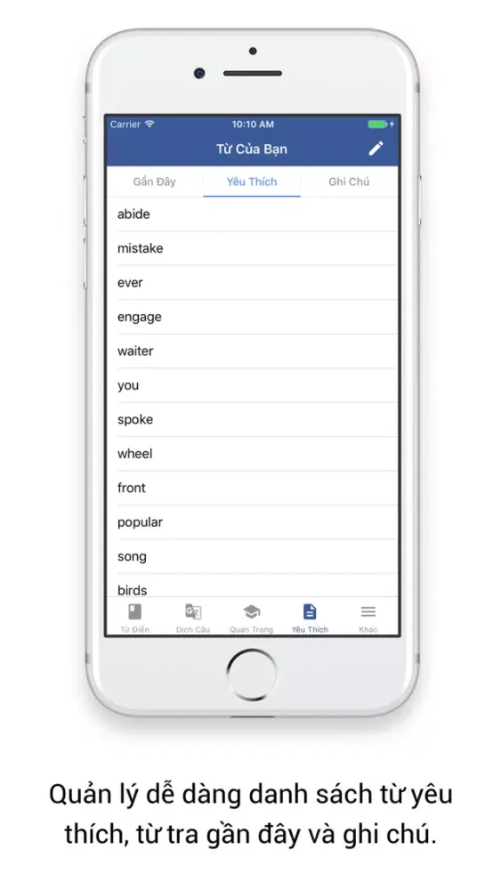 Zrzuty ekranu English Vietnamese Dictionary