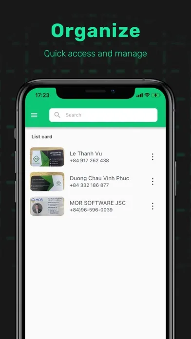 Скриншоты Visit Card Scanner PRO