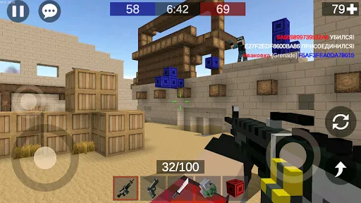 ภาพหน้าจอของ Pixel Combats 2: Gun games PvP