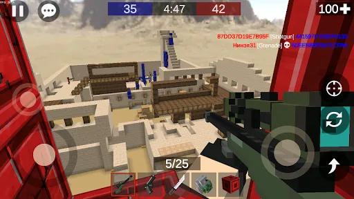 ภาพหน้าจอของ Pixel Combats 2: Gun games PvP
