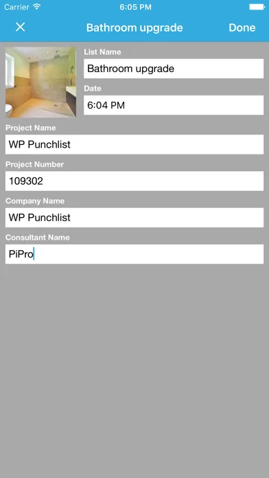 Tangkapan skrin PunchList Free
