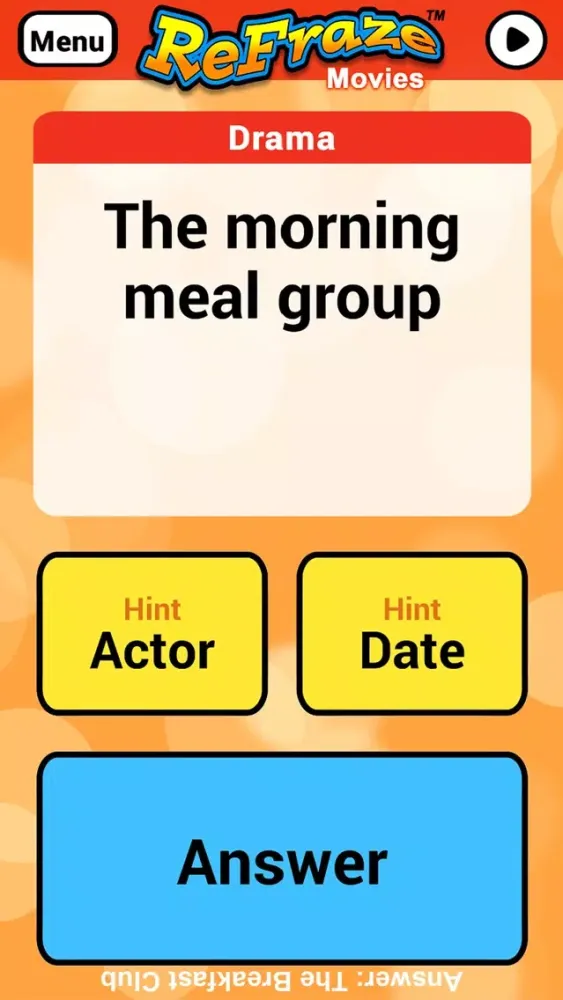 Скриншоты ReFraze: Movie Word Trivia