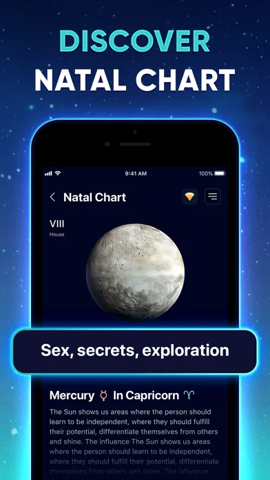 Zrzuty ekranu Natal Chart, Signs & Palmistry
