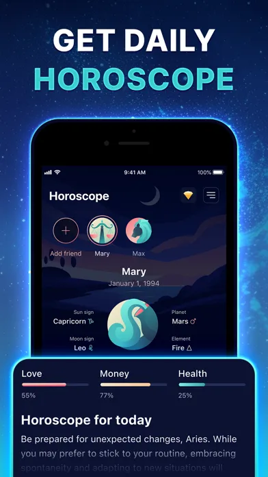 Zrzuty ekranu Natal Chart, Signs & Palmistry