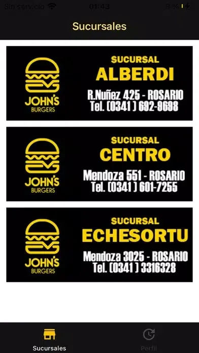 John's Burgers Ekran Görüntüleri