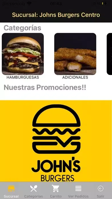 John's Burgers Ekran Görüntüleri