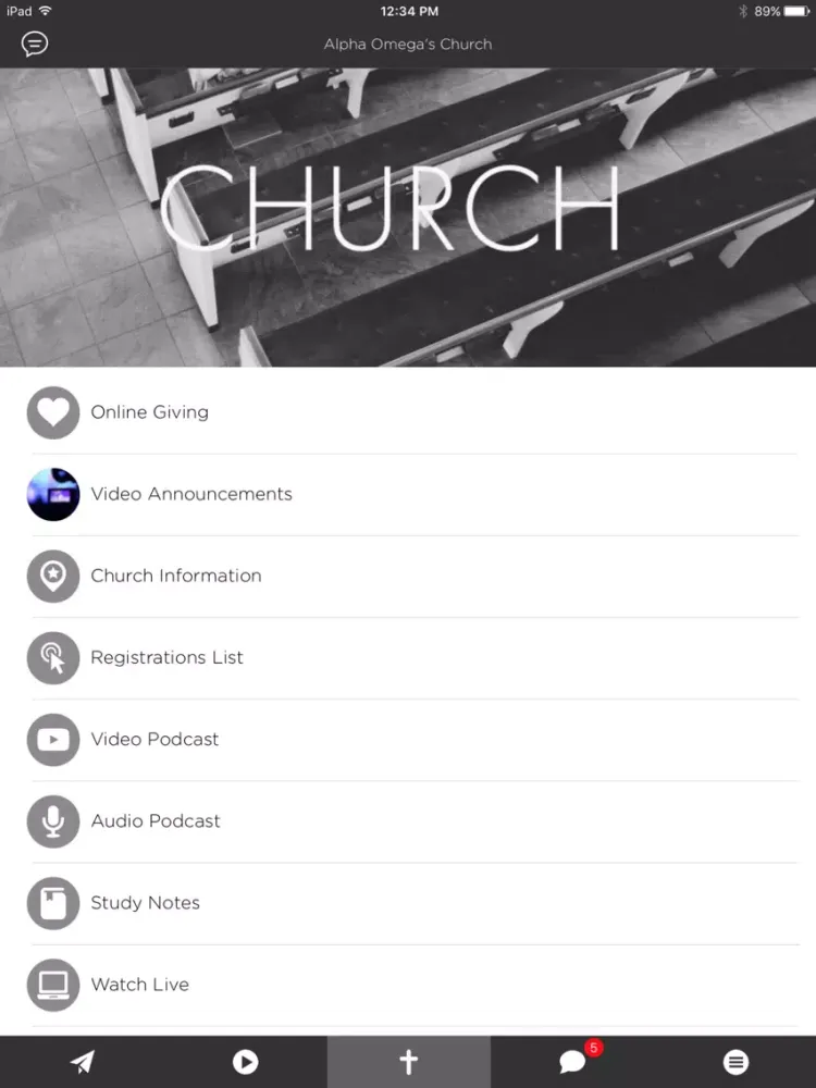 Alpha Omega Church iPad 應用截圖
