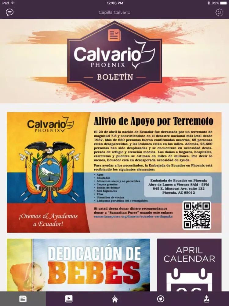 Capturas de pantalla de Capilla Calvario iPad 