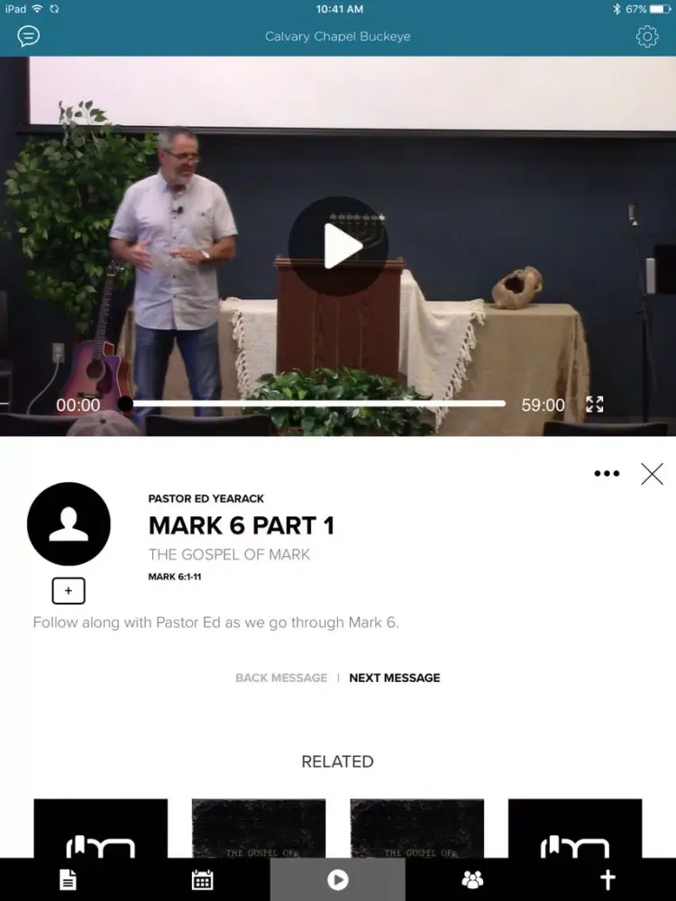 Скриншоты Calvary Chapel Buckeye iPad 