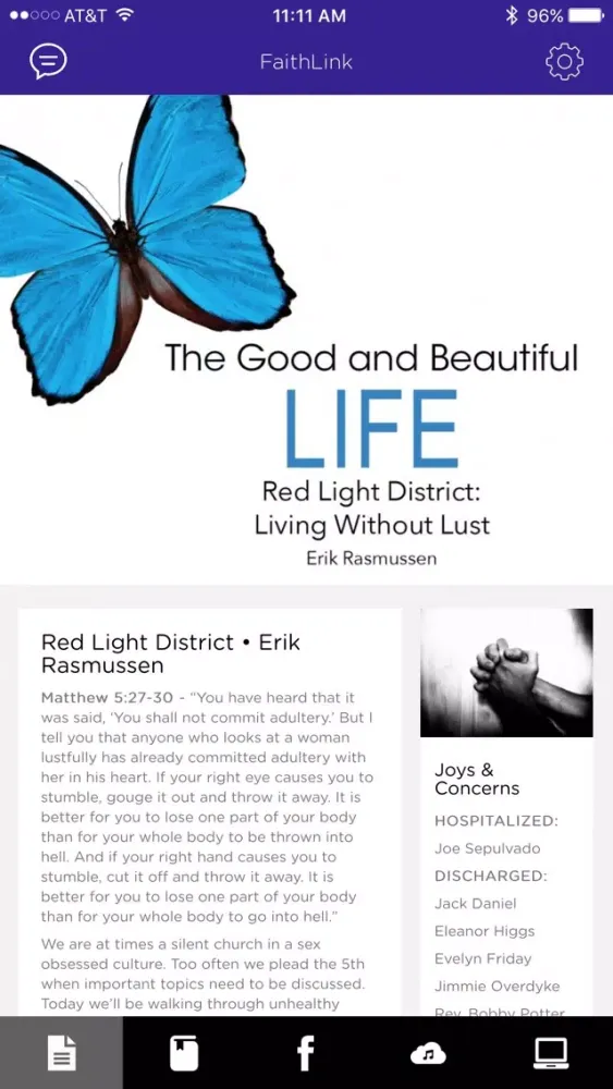 FaithLink FUMC Screenshots