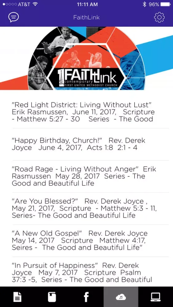 FaithLink FUMC Screenshots